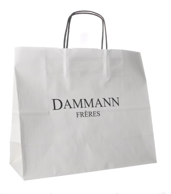 Dammann Fréres kraft paper bag large, 34x29x14cm, veľká béžová taška 7960