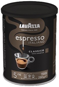 Lavazza Retail Espresso Classico 100 % Arabica, 250g,ml, plech