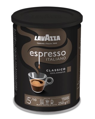 Lavazza Retail Espresso Classico 100 % Arabica, 250g,ml, plech