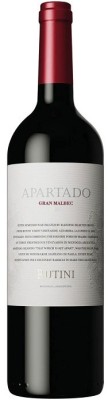 Rutini Apartado Gran Malbec 0,75L, r2021, cr, su