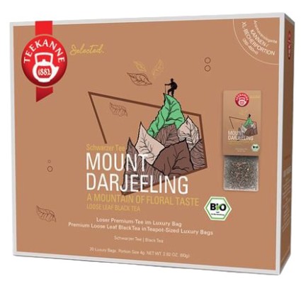 Teekanne Luxury Bag Mount Darjeeling BIO 20x4gr.,ciercaj