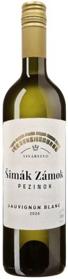 Šimák Zámok Pezinok Sauvignon blanc 0,75L, r2024, bl, su, sc