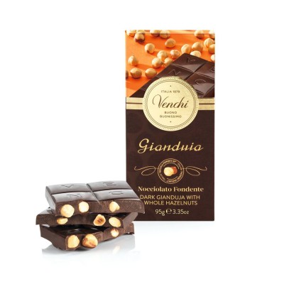 VENCHI Gianduia Horká čokoláda s lieskovými orieškami 95g,tmacok