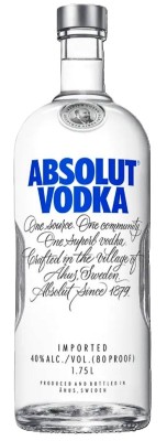 Absolut vodka 40% 1,75L, vodka