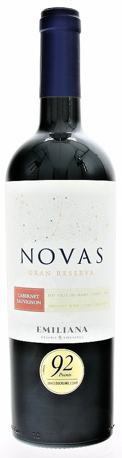 Emiliana Novas Cabernet Sauvignon, Gran Reserva, BIO 0,75L, r2016, cr, su