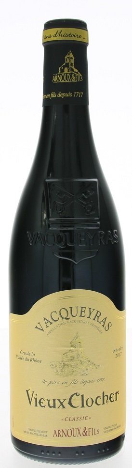 Arnoux & Fils Vieux Clocher, Vacqueyras Classic 0,75L, AOC, r2017, cr, su