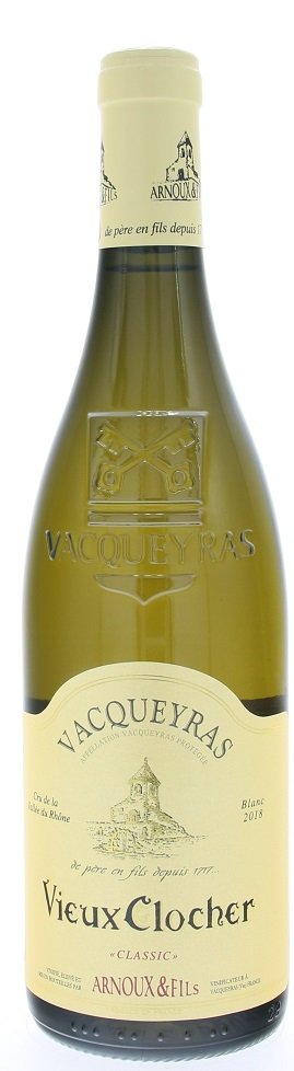 Arnoux & Fils Vieux Clocher, Vacqueyras Classic Blanc 0,75L, AOC, r2018, bl, su