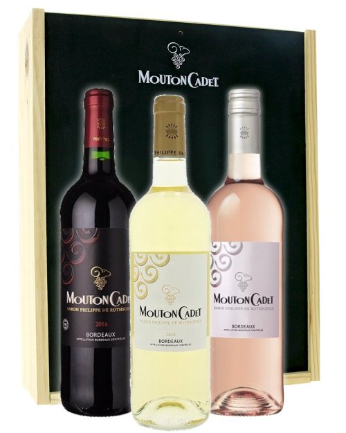 Rothschild Mouton Cadet  3 x 0,75 l + darčeková krabica