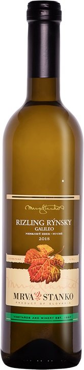 Mrva & Stanko Rizling rýnsky Galileo, Častkovce 0,75L, r2018, nz, bl, su