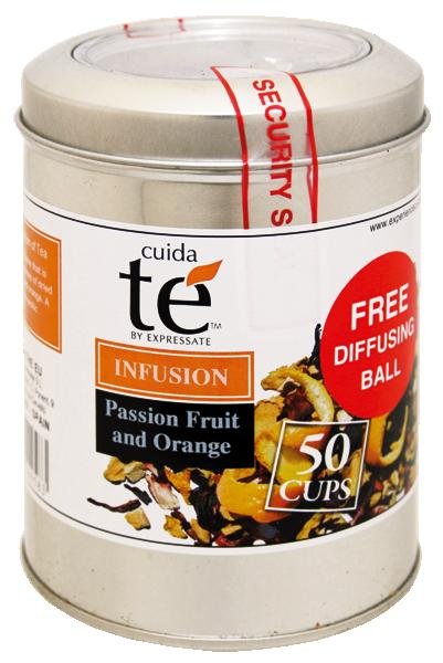 Cuidate Loose Tea Passion Fruit and Orange 100 g,ovocaj, plech