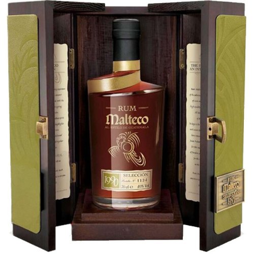 Malteco Selección 40% v drevenom boxe 0,7L, r1990, rum, DB