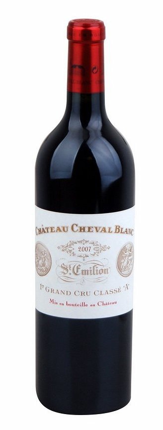 Bordeaux Château Cheval Blanc 0,75L, AOC, Premier Grand Cru Classé, r2007, cr, su