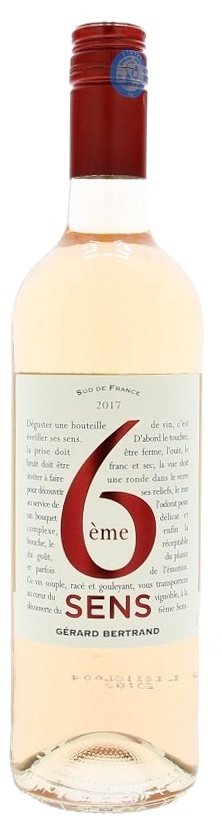 Gérard Bertrand 6éme SENS Rosé 0,75L, IGP, r2017, ruz, su, sc