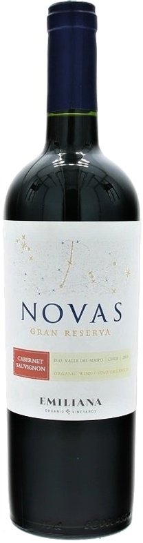 Emiliana Novas Cabernet Sauvignon, Gran Reserva, BIO 0,75L, r2015, cr, su