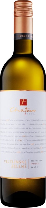 Château Modra Horeca Veltlínske zelené 0,75L, r2017, ak, bl, su