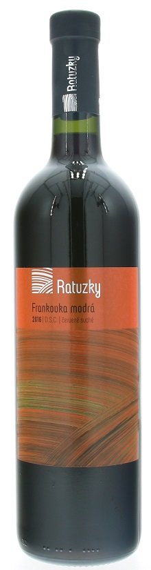 Vinárstvo Ratuzky Frankovka modrá 0,75L, r2016, ak, cr, su