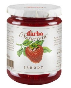 D´arbo Jahodový džem 450 g,sklo pohár