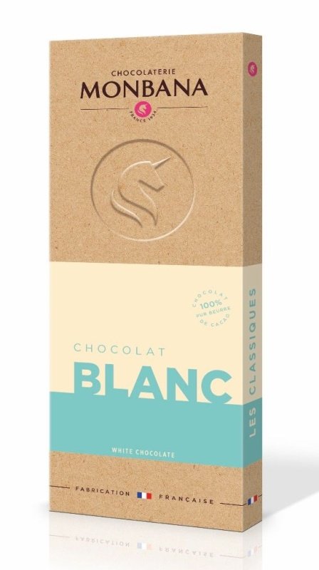 Monbana biela čokoláda 100 g,mliecok