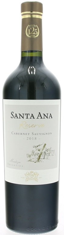 Santa Ana Reserve Cabernet Sauvignon 0,75L, r2018, cr, su