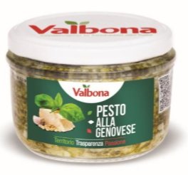 VALBONA Pesto alla genovese – omáčka s bazalkou 125 g,sklo pohár