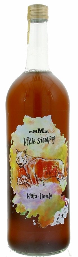 mMMm - Vlčie sirupy Mäta - Limeta 1L, sirup