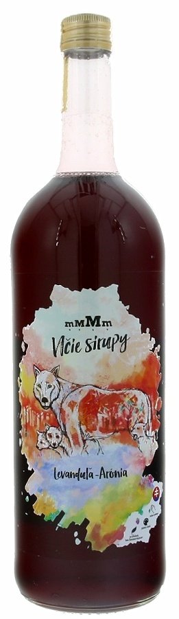 mMMm - Vlčie sirupy Levanduľa - Arónia 1L, sirup