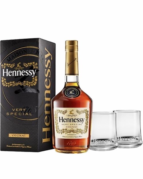 Balíček Hennessy V.S. 40% 0,7L + 2 poháre Rocks zadarmo