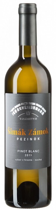 Šimák Zámok Pezinok Edícia Roman Janoušek Pinot Blanc 0,75L, r2019, vzh, bl, su