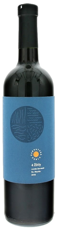 Karpatská Perla 4 ŽIVLY 0,75L, r2015, vin, cr, su