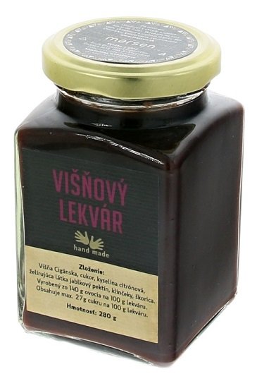 Marsen Višňový lekvár 280 g,sklo pohár