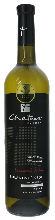 Château Modra Premium Rulandské šedé 0,75L, r2018, nz, bl, plsu