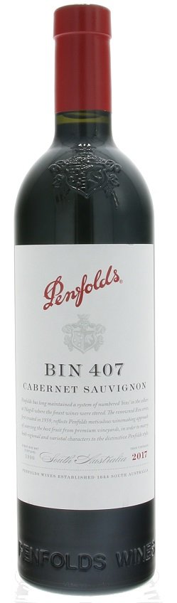 Penfolds BIN 407 Cabernet Sauvignon 0,75L, r2017, cr, su