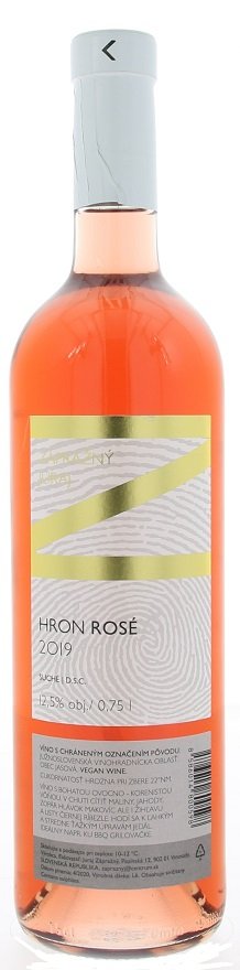 Juraj Zápražný Hron Rosé 0,75L, r2019, vzh, ruz, su