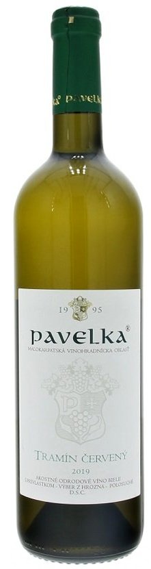 Pavelka Tramín červený 0,75L, r2019, vzh, bl, plsu