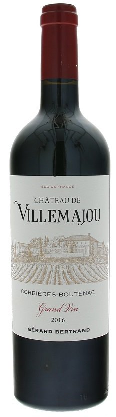 Gérard Bertrand Château de Villemajou, Corbieres Boutenac 0,75L, AOC, r2016, cr, su