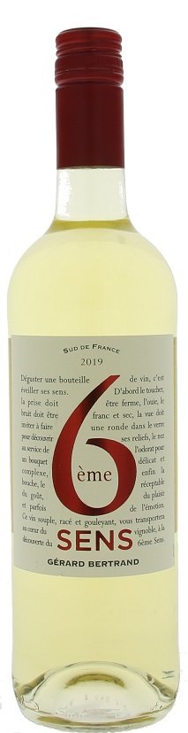 Gérard Bertrand 6éme SENS Blanc 0,75L, IGP, r2019, bl, su, sc