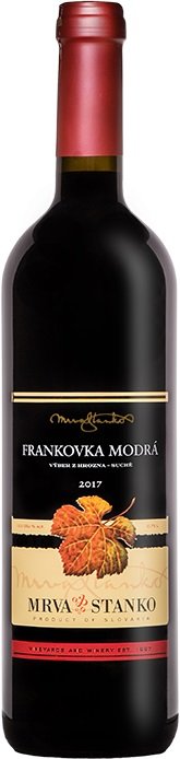 Mrva & Stanko Frankovka modrá, Dolné Orešany 0,75L, r2017, vzh, cr, su