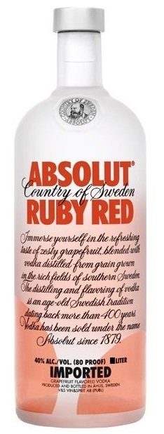 Absolut vodka Ruby Red 40% 0,7L, vodka