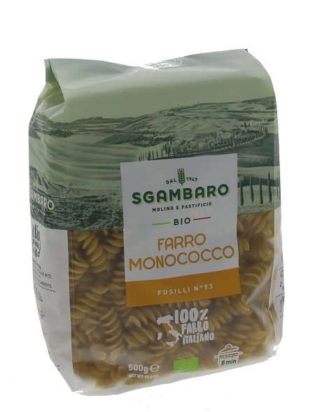 Sgambaro BIO cestoviny 500 g Farro Monococco Fusilli N93