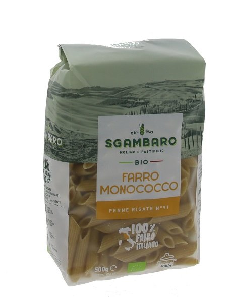 Sgambaro BIO cestoviny 500 g  Farro Monococco Penne rigate N91