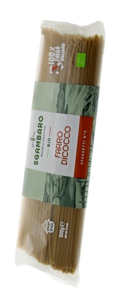 Sgambaro BIO cestoviny 500 g Farro Dicocco Spaghetti N5