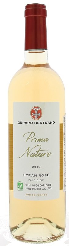 Gérard Bertrand Prima Nature Syrah Rose, BIO 0,75L, IGP, r2019, ruz, su