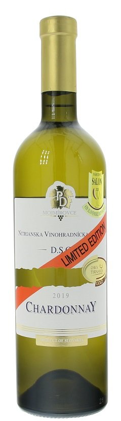 PD Mojmírovce Chardonnay limited 0,75L, r2019, ak, bl, su