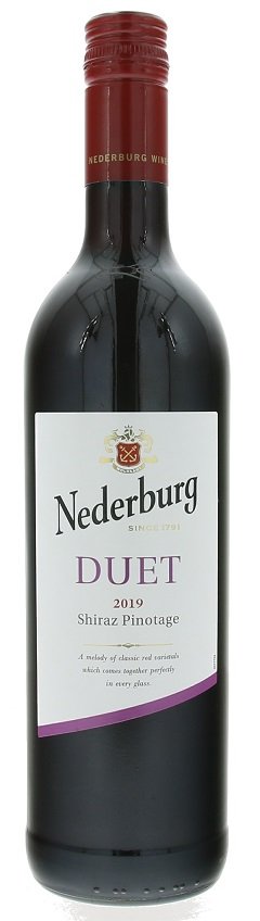 Nederburg Duet Shiraz Pinotage 0,75L, r2019, cr, su, sc