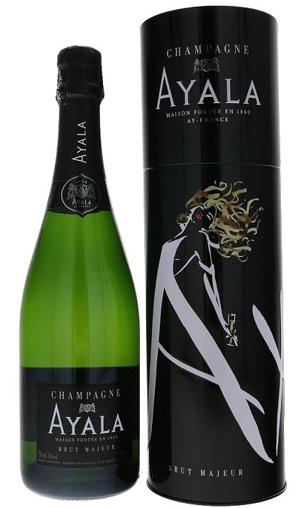 Champagne Ayala Brut majeur v plechovej tube 0,75L, AOC, sam, bl, su, DB