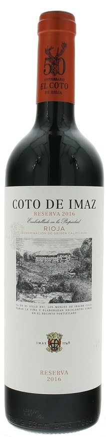 El Coto Coto de Imaz Reserva 0,75L, DOCa, r2016, cr, su