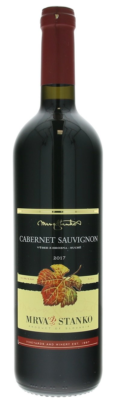 Mrva & Stanko Cabernet Sauvignon, Kamenný Most 0,75L, r2017, vzh, cr, su