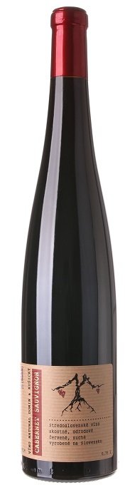 VÍNO NATURAL Domin & Kušický Cabernet Sauvignon BIO 0,75L, r2017, vzh, cr, su