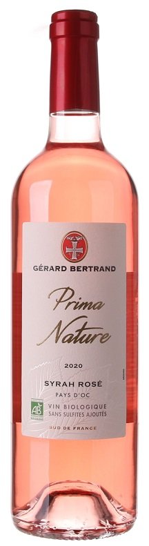 Gérard Bertrand Prima Nature Syrah Rose, BIO 0,75L, IGP, r2020, ruz, su