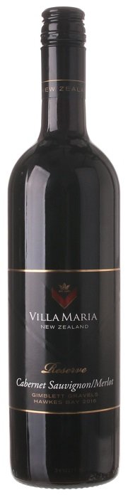 Villa Maria Reserve Cabernet Sauvignon - Merlot Gimblett Gravels 0,75L, r2016, cr, su